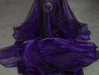 15 Yard Organza Fabric 44" Wide for Wedding Event Décor - Cadbury Purple - Image 3