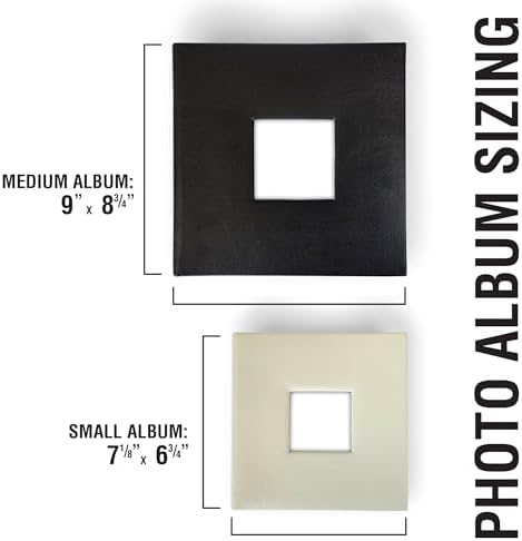 Small Personalized Custom Message Photo Album Black Leatherette Holds 100 Photos Custom Gift - Image 2
