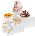 KOLIPI 6Pcs Buffet Risers, Food Risers for Buffet Table, White Acrylic Box by KOLIPI