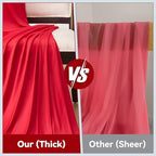 10x16ft Red Backdrop Curtain for Party, 2 Panels Wrinkle Free 16 Foot Long Polyester Photo Backdrop Drapes Photography Background for Wedding Birthday Gathing - Image 5