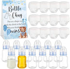 12 Set Bottle Chug Baby Shower Games Favors Change Funny Diaper Game Including Plastic Baby Bottles Chug Disposable Diapers Themed Sign for Gender Reveal Party Supplies (Blue Color,Bear) by Unknown