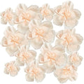 Cholemy 24 Pcs Tissue Paper Flowers, Crepe Paper Flowers Decorations 8" 10" 12" for Wedding Party Baby Bridal Shower Carnival Party Birthday Nursery Wall Decor (Beige) by Cholemy