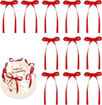 200pcs Bowknot Cake Toppers Satin Ribbon Bow Picks by Unknown