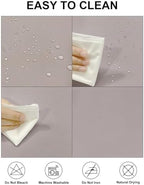 Fokitut 2 Pack Waterproof Rectangle Tablecloth, 60x120 Inch,Stain Resistant and Wrinkle Polyester Table Cloth, Fabric Table Cover for Kitchen Dining, Wedding, Party, Holiday Dinner-Silver - Image 2