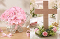 4 Pack Baby Shower Arrangements & 6 Sets Baptism Table Centerpieces by SEKNHOP