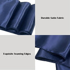Navy Blue Satin Chair Sashes Bows for Chair,7x108inchs,50pcs - Image 3