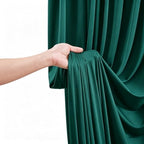 50FT x 15FT Wrinkle-Free Hunter Green Backdrop Curtains for Wedding, 10 Panels Hunter Green Fabric Photo Background Drapes for Wedding Reception, Birthday, Bridal & Baby Shower Decorations Photography - Image 6