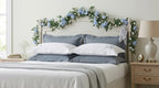 2 PCS 12FT Bendable Flower Garland, Fake Rose Vine for Wedding Decor,Blue - Image 5