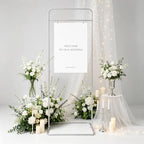 Wedding Sign Stand Adjustable Metal Easel Stand for Welcome Signs,Silver - Image 2