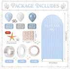 7.2ft Sea You Soon Arch Backdrop Cover - Image 2