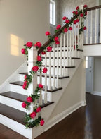 2Pcs 12Ft Bendable Flower Garland Faux Rose Vine for Wedding Decor,Fuchsia - Image 5