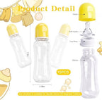 Funny Bottle Chug Baby Shower Drinking Game for 15 Guests, Includes 15 Pack 8.5oz Baby Bottles with Nipples & Standing Wood Framed Sign, Western Cowboy Baby Shower Favors & Party Activities(Yellow) - Image 3