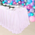 SoarDream Iridescent White Sequin Tablecloth 90"x156" Wedding Table Cloth - Image 3