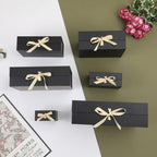 Small Gift Boxes with Lids for Presents Black Gift Box 5 Pack 9.5X7X4 Inch - Image 6