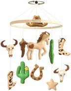 Baby Mobile for Crib Western Cowboy Crib Mobile for Boys and Girls by Teeloray