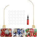 7.2ft and 5.9ft Half Balloon Arch Stand Kit with Heavy Duty Base, Comes with 8 Water Filling Bags - Metal Frame for Weddings, Birthdays, Party Backdrop Decoration. by JOWINER