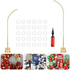 7.2ft and 5.9ft Half Balloon Arch Stand Kit with Heavy Duty Base, Comes with 8 Water Filling Bags - Metal Frame for Weddings, Birthdays, Party Backdrop Decoration. by JOWINER