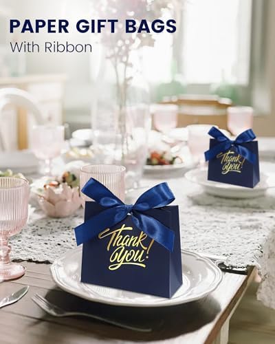 DOYIDE 120 Pack Small Thank You Gift Bags, Party Favor Bags with Bow Ribbon - Image 5