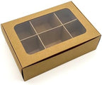 20-Ct Kraft Treat Boxes, 6.5x4.5x1.9in, Window & Dividers - Image 6