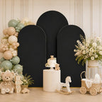 Black Arch Cover 7.2ft 6.6ft 6ft Spandex Arch Backdrop Cover Set of 3 - Image 3