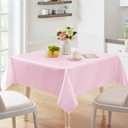 6 Pack Satin Table Cover Rectangle, 60 x 84 Inches, Pink - Image 6