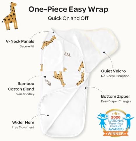 Momcozy Swaddles for Newborns, Quiet Fastener Swaddle for Infant 0-3 Months - Image 2