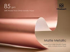 Vitalizart Matte Metallic Pink Wrapping Paper Set 30" Ribbons & Gift Tags - Image 6