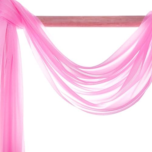Pack of 40 Yard Chiffon Drapery Fabric, 60" Wide, Multiuse - Bubblegum Pink - Image 6