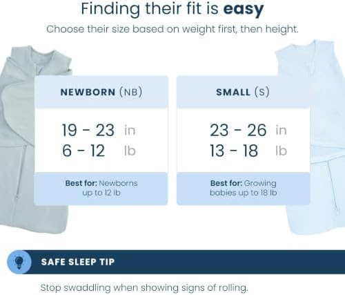 HALO 100% Cotton Sleepsack Swaddle, 3-Way Adjustable Wearable Blanket, TOG 1.5, Soft Pink, Small, 3-6 Months - Image 5