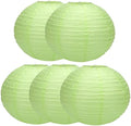 16 inch Chinese Lanterns Large Paper Lanterns Green 5 Packs (Green, 16 inch) by Unknown