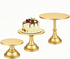 3 Pack Gold Cake Stand, 8 10 12 Inch Tiered Display by FEOKUMO