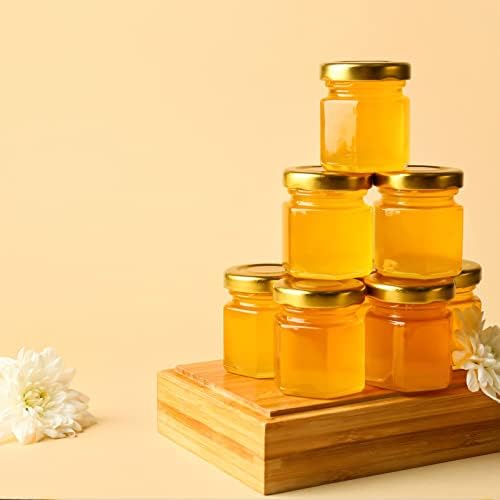 CRTWDMAN 60 Pack Mini Honey Jars with Lids and Dippers - Image 6