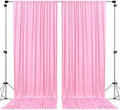 AK TRADING CO. 10 feet x 8 feet IFR Polyester Backdrop Drapes Curtains Panels with Rod Pockets - Wedding Ceremony Party Home Window Decorations - Pink by Fabrics%7CEventDecor%7CCrafts%7CUpholsteryFoam