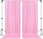 AK TRADING CO. 10 feet x 8 feet IFR Polyester Backdrop Drapes Curtains Panels with Rod Pockets - Wedding Ceremony Party Home Window Decorations - Pink by Fabrics%7CEventDecor%7CCrafts%7CUpholsteryFoam