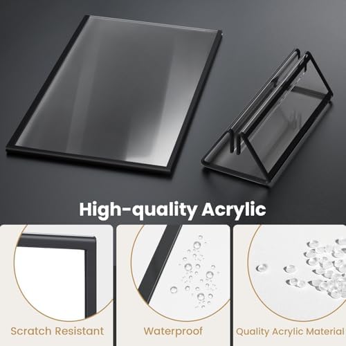 Black Frames 8X10 Acrylic Sign Holder Double-Sided Picture Frames - Image 4