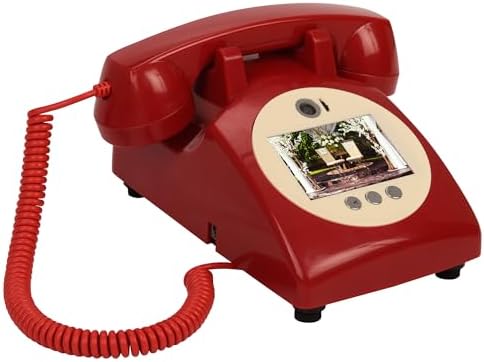 Video Audio Guest Book Wedding Phone, 1080P Video Guestbook Phone for Wedding, Bridal Shower, Birthday Party, Baby Shower, Anniversary Engagement (Bordeaux Red) - Image 2