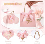 Colarr 60 Pcs Small Thank You Gift Bags with Handles,Colorful Ribbon - Image 3