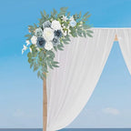 Blue Wedding Arch Flower Swags Set of 2, Artificial Arch Flower - Image 7