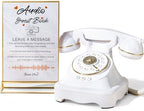 Audio Guest Book Wedding Phone with One-Touch Playback & Adjustable Volume for Wedding, Anniversary, Birthday Parties, Baby Shower(White S1) by FiayaComVintageTelephone