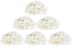 BLOSMON Faux Hydrangea Flowers Ball Centerpieces for Wedding, 6 Pcs, White - Image 7