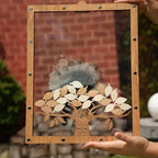 Personalized Maple Tree Wedding Guest Book Alternative, Fall Leaf Drop Box - Image 2