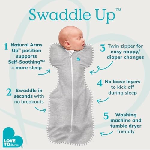 Love to Dream Swaddle Up Baby Sleep Sack | 1.0 TOG, 13-19lbs, Olive - Image 6