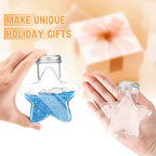 Yinkin 50 Pcs 5.5 oz Star Sand Art Bottles Plastic Clear Bulk, Aluminum Lid - Image 3