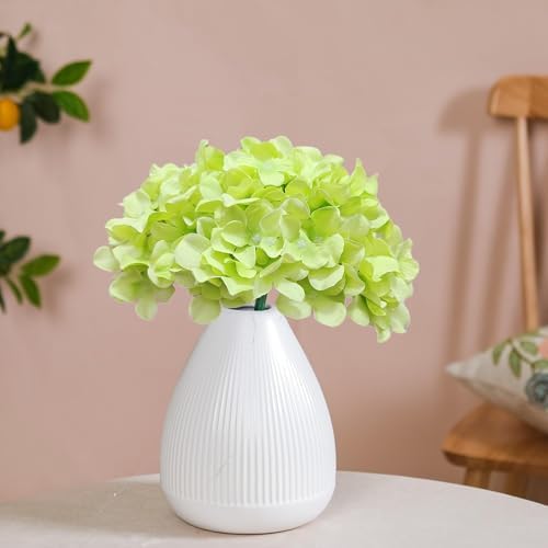65Pcs Green Hydrangea Artificial Flowers Bulk，Realistic Silk Fake Flowers with Stems，Faux Hydrangea Flowers for Wedding Home Decor Centerpieces Living Room Garden Party Baby Shower Decoration - Image 5