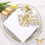 50PCS Gold Wedding Invitations with Envelopes and RSVP Cards - Image 6