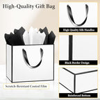 Addblu 24 Pack White Large Gift Bags with Handles & 72 Tissue Papers - Image 3