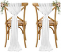 MDS Pack of 125 Chiffon Chair Sashes for Wedding & Event Décor - Ivory by MDS