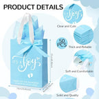 Qilery 50 Sets 8" Baby Shower Favor Bags, It's a Boy Gift Bags with Handle - Image 2