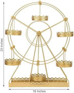 Efavormart 2 Sets of Large Metallic Gold Bird Cage Wedding Centerpiece Table Party Decor All Occasions - 9",13" Tall - Image 3