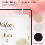 Wedding Welcome Sign Stand Holder - Adjustable Easel for Wedding Signs Stand & Seating Charts, Metal Easel Stand for Sign Reception Display, Black Welcome Hanging Sign Holder for Party, Events - Image 5